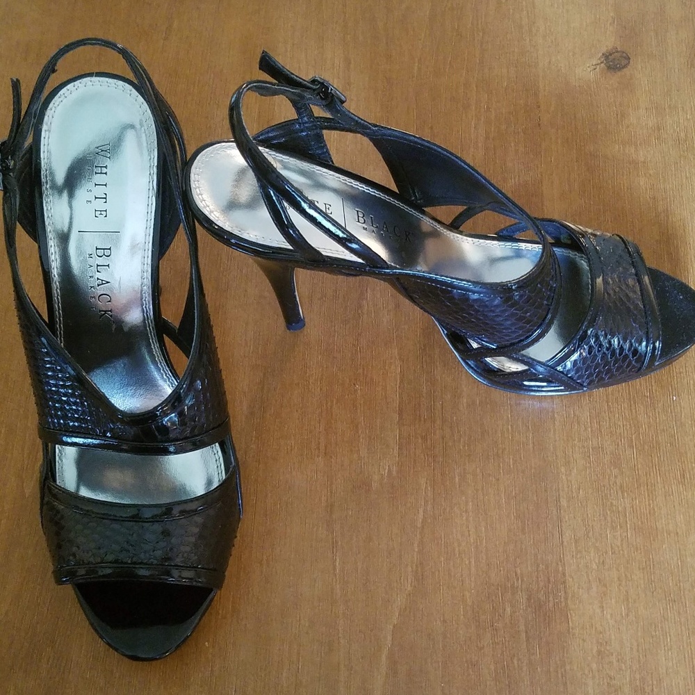 White House Black Market Strappy High Heel Sandal